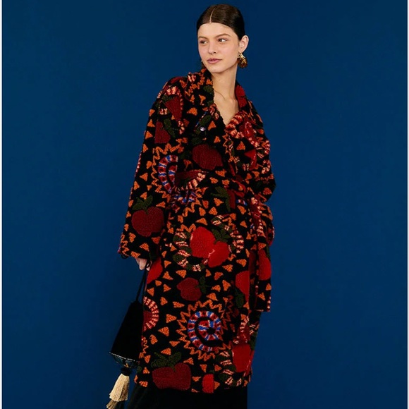 FARM Rio Jackets & Blazers - Farm Rio Snake Fruit Fleece Coat NWT